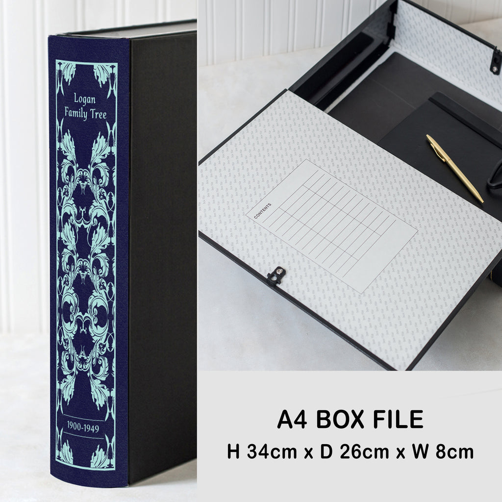 Hardback Book File - Navy