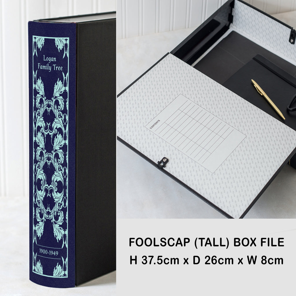 Hardback Book File - Navy