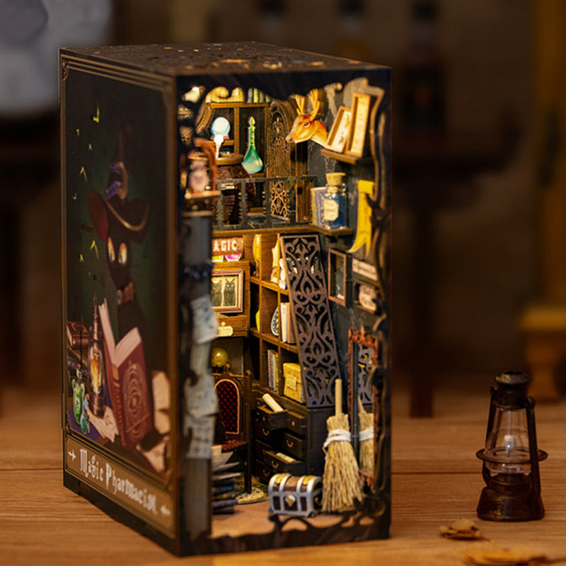 DIY Book Nook Light Puzzle - Miniature Magic Pharmacy