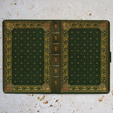 Dust Jacket Paperback Book Protector - Ornate Green