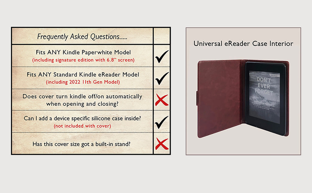 Personalised Faux Leather Case - Universal eReaders