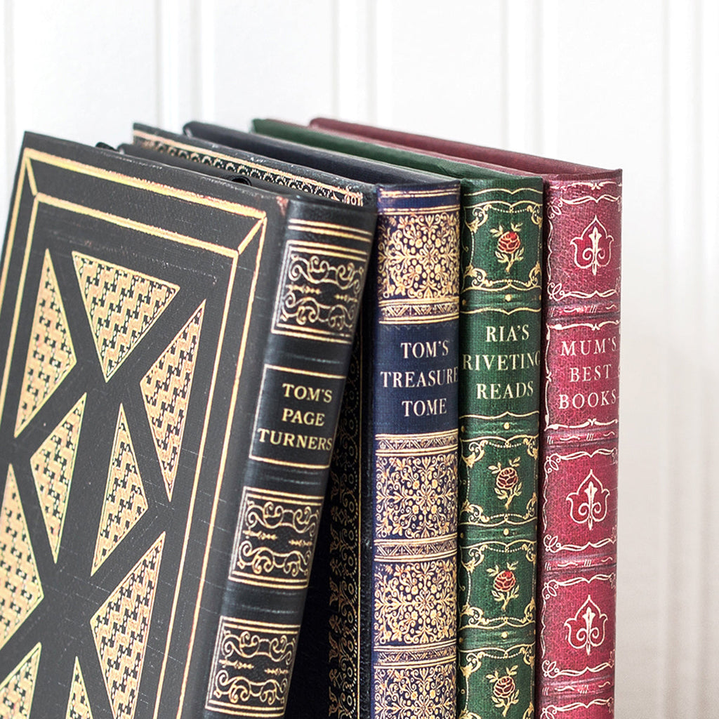 Customised Luxury Faux Leather Reusable Lined Notebook - Various Designs