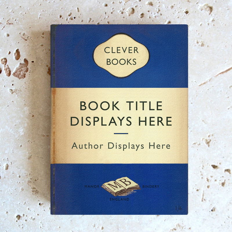 Customised Vintage Book Cover - Various Colours - Universal eReader Case