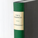 Green Vintage Book File