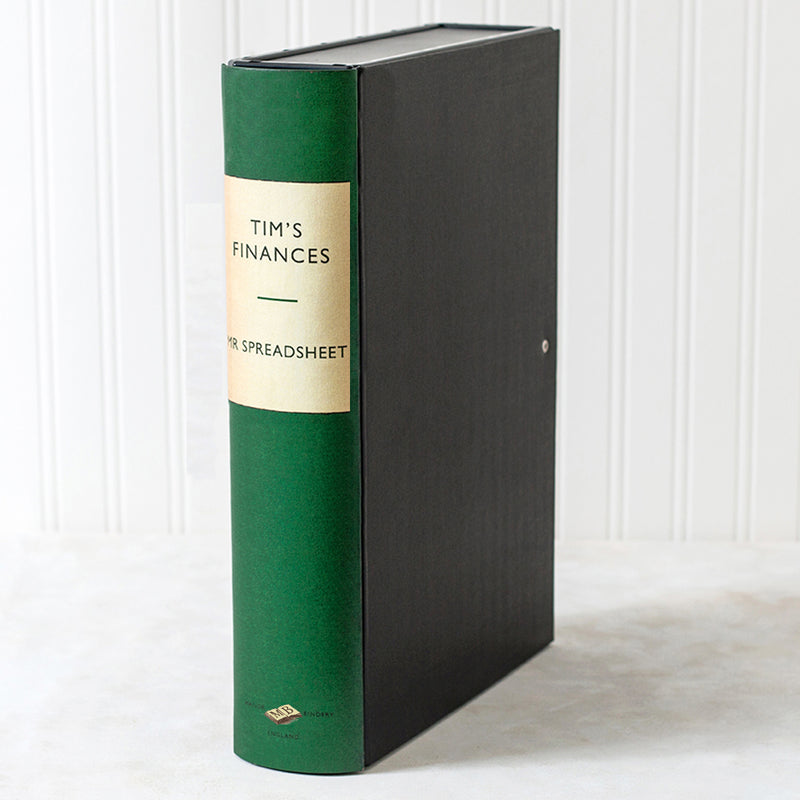 Green Vintage Book File