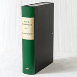Green Vintage Book File