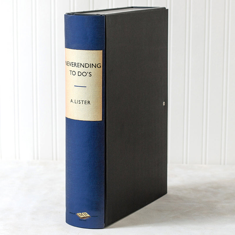 Blue Vintage Book File