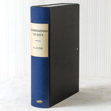Blue Vintage Book File