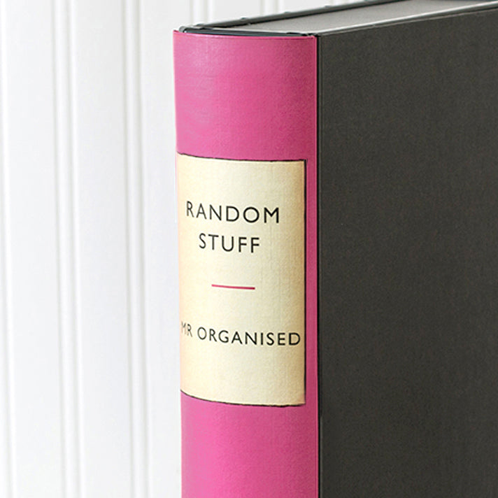 Pink Vintage Book File