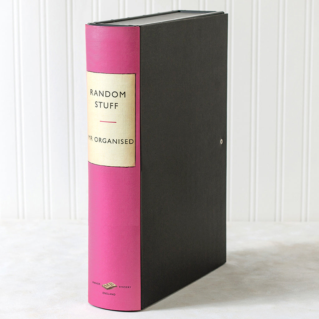 Pink Vintage Book File