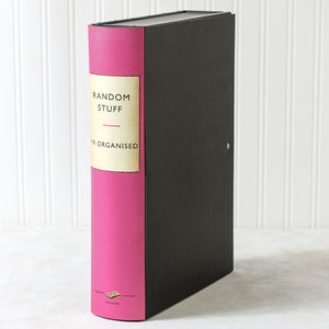 Pink Vintage Book File