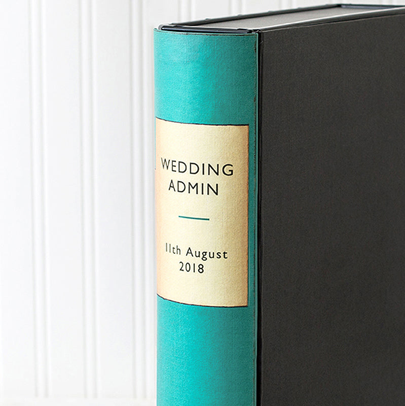 Turquoise Vintage Book File