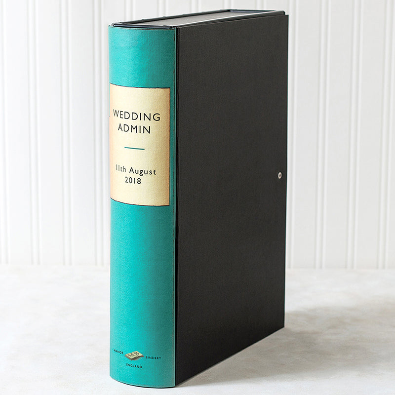 Turquoise Vintage Book File