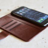 Personalised Faux Leather iPhone Case - Brown