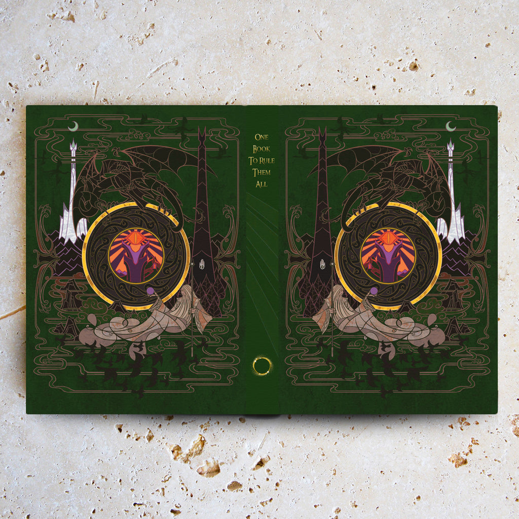 One Book to Rule Them All - Luxury Faux Leather Reusable Lined Notebook