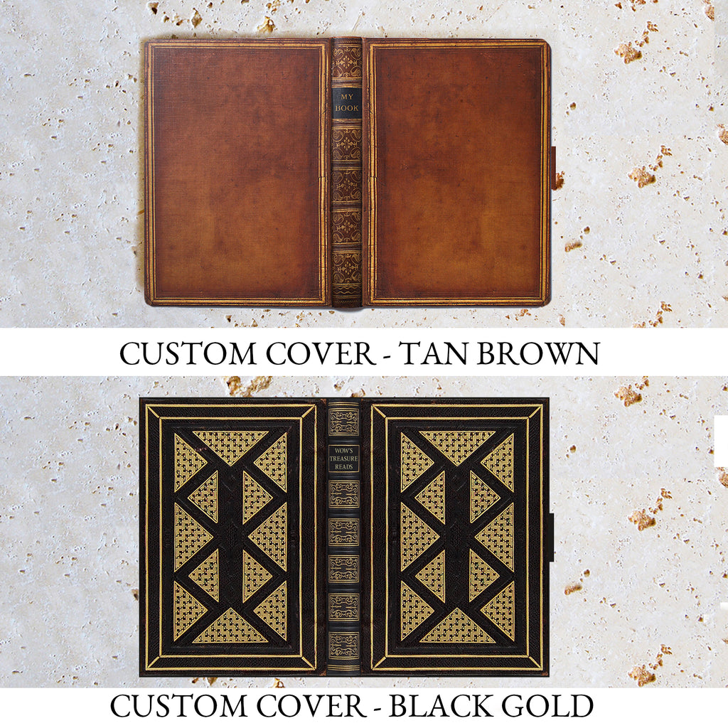 Customised Luxury Faux Leather Reusable Lined Notebook - Various Designs