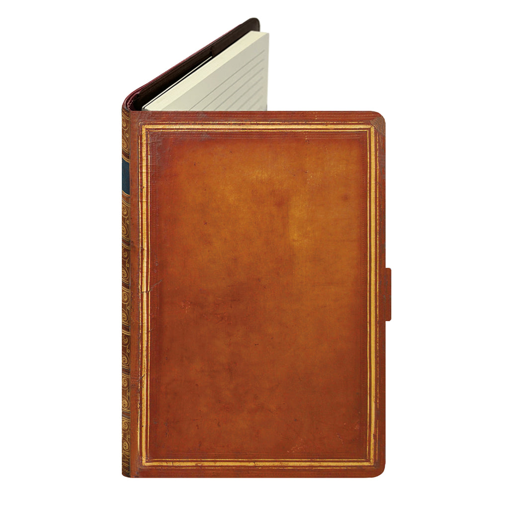 Tan Brown - Luxury Faux Leather Reusable Lined Notebook