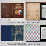 Universal Hardback Book Case for Kindle, Paperwhite, Colorsoft, Oasis, Scribe, Kobo Clara, Libra and Most eReaders