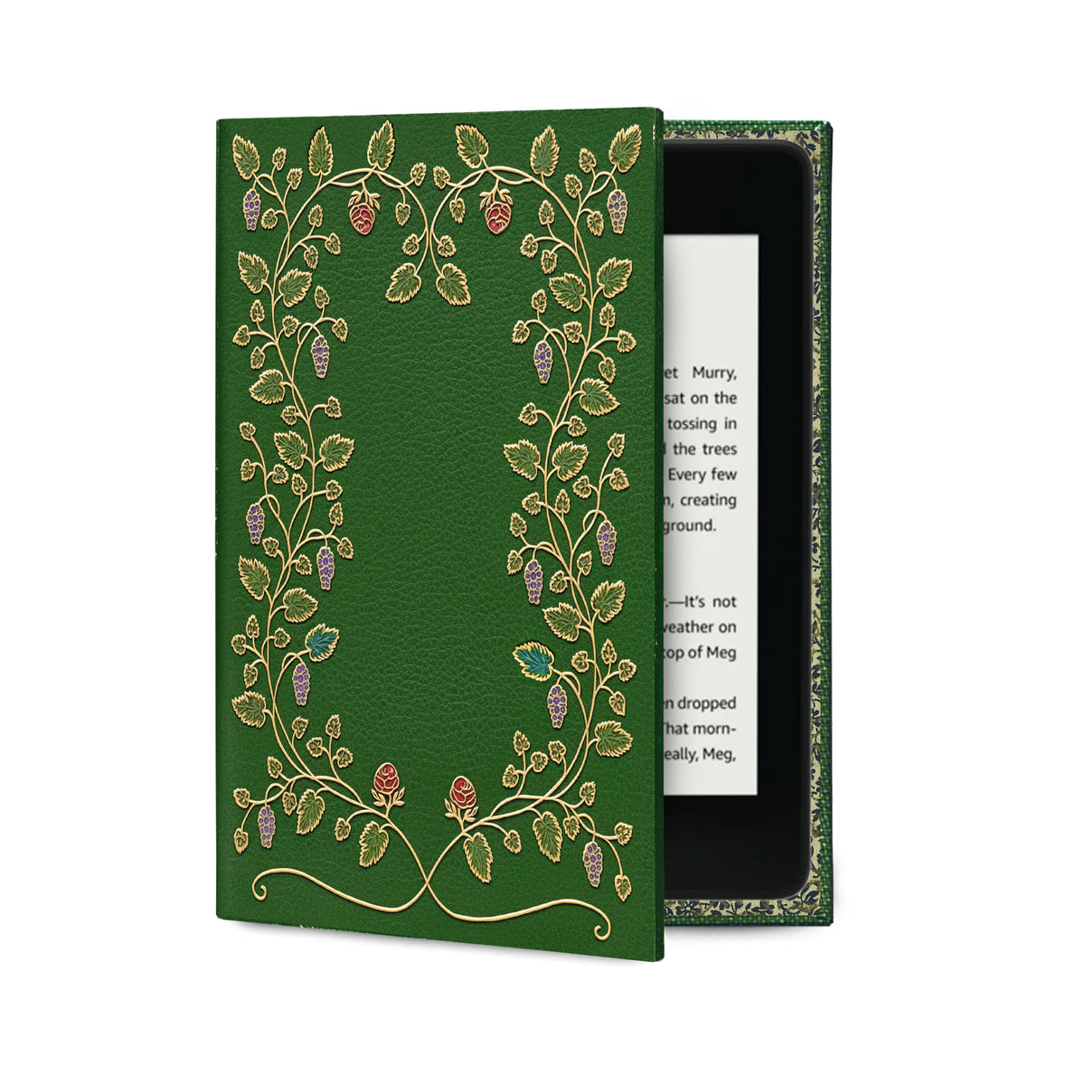 Floral Green Hardback <br> Kindle and eReader Case