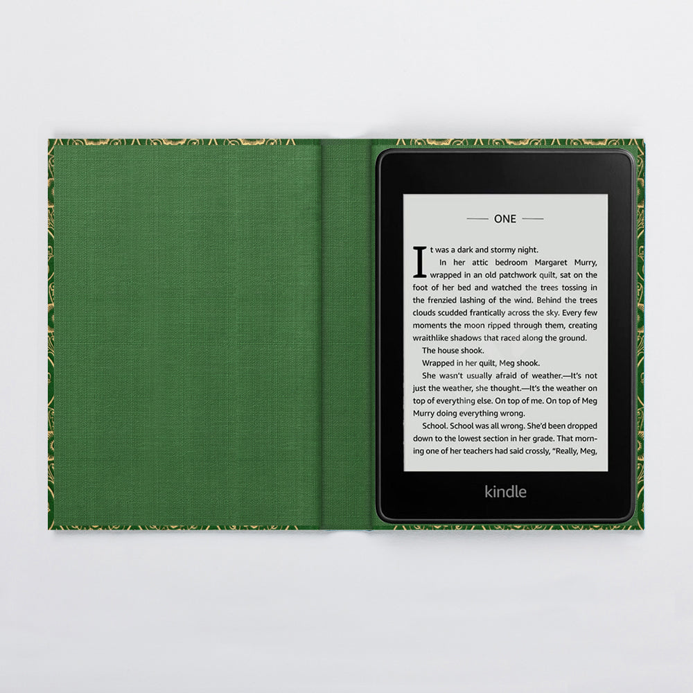 Green Ereader Endless Library Green Hardback Book Kindle & eReader Case | KleverCase