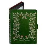 Green Floral My Book - Luxury Faux Leather Case - Kindle Scribe