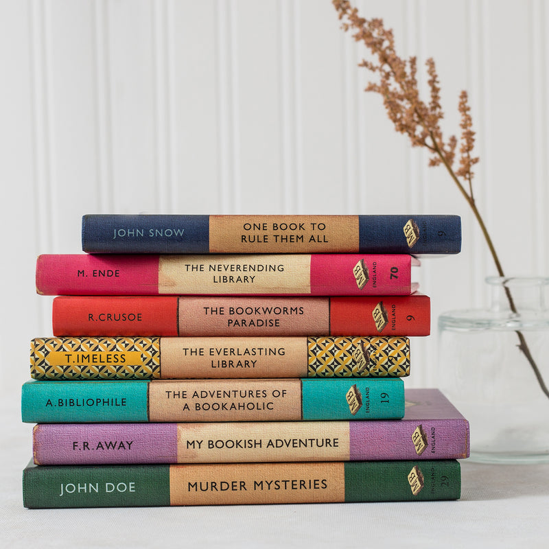 Customised Vintage Book Cover - Various Colours - Universal eReader Case