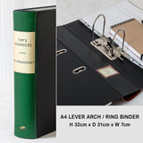 Green Vintage Book File