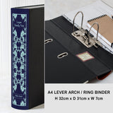 Hardback Book File - Navy