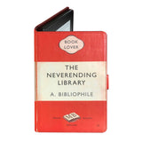 Neverending Library Universal Tablet Case for Kindle Fire, Fire HD, iPad, iPad Mini, iPad Air, Samsung Galaxy and any Tablets with 7 to 11 Inch Screen.
