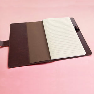 Customised Luxury Faux Leather Reusable Lined Notebook - Various Designs