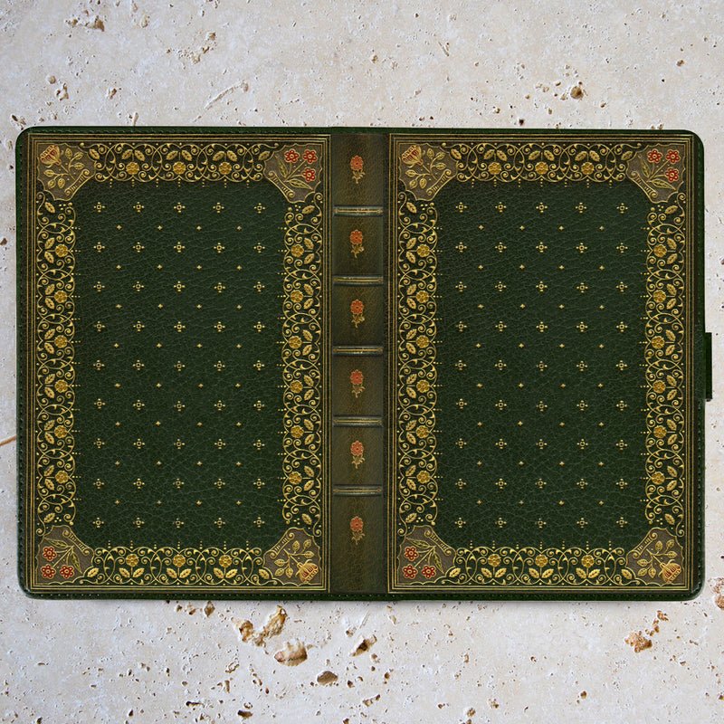 Ornate Green Universal Kindle, eReader & Tablet Case