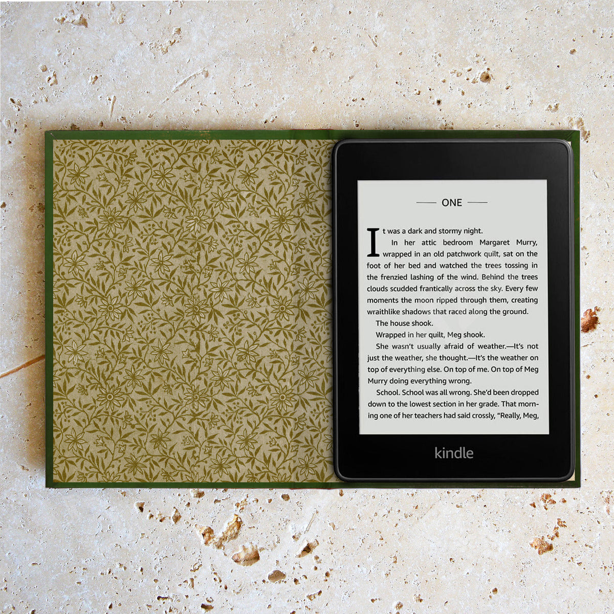 Ornate Green Hardback <br> Kindle and eReader Case