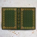 Ornate Green Universal Hardback eReader Case / Classic Book Collection