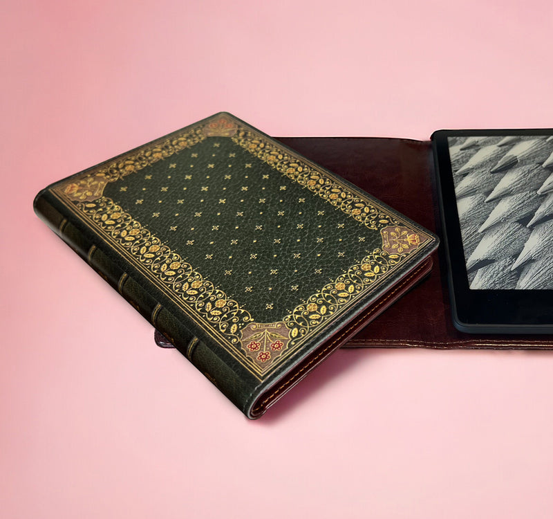 Vegan Leather Book Look Kindle Case Potter Themed Book of