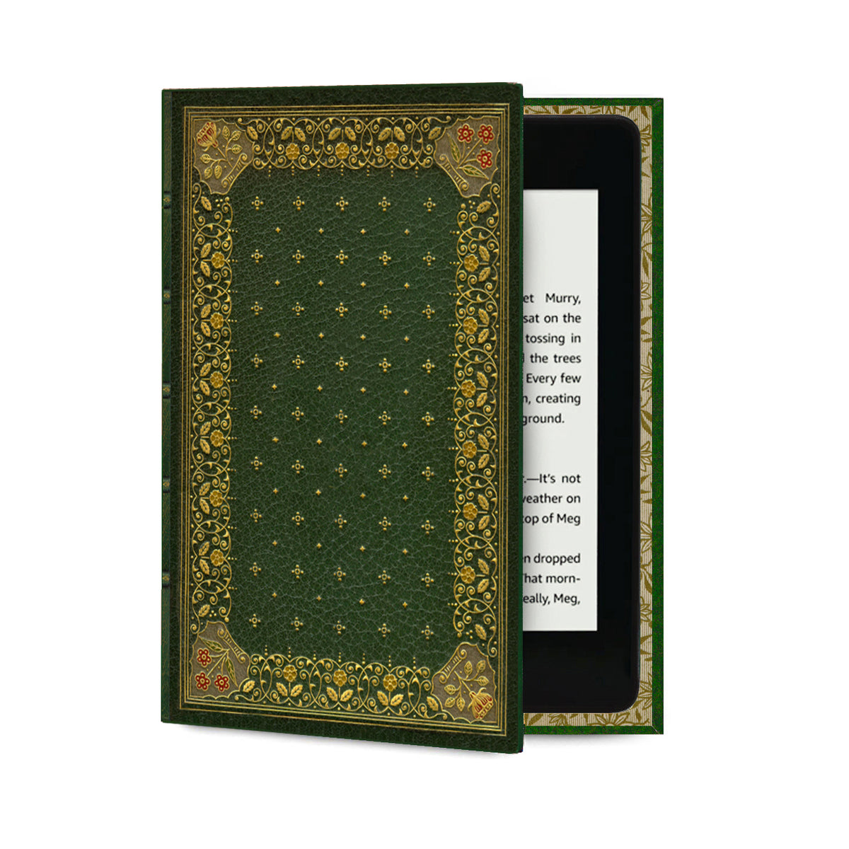 Ornate Green Hardback <br> Kindle and eReader Case