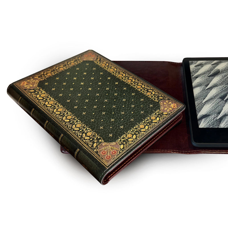 Ornate Green Universal Kindle, eReader & Tablet Case