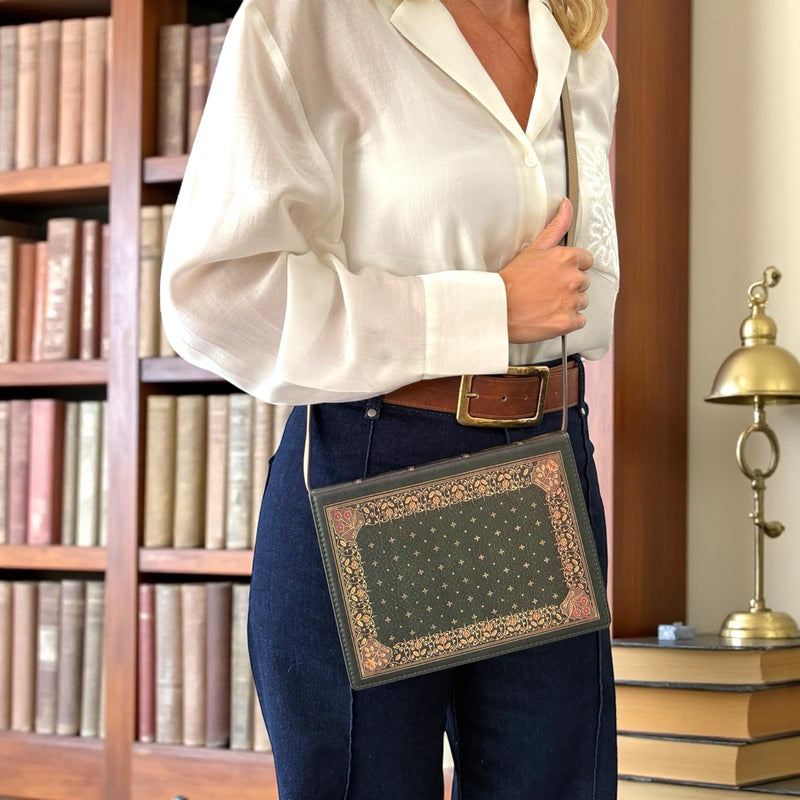 Ornate Green - Cross-Body Bag - Purse