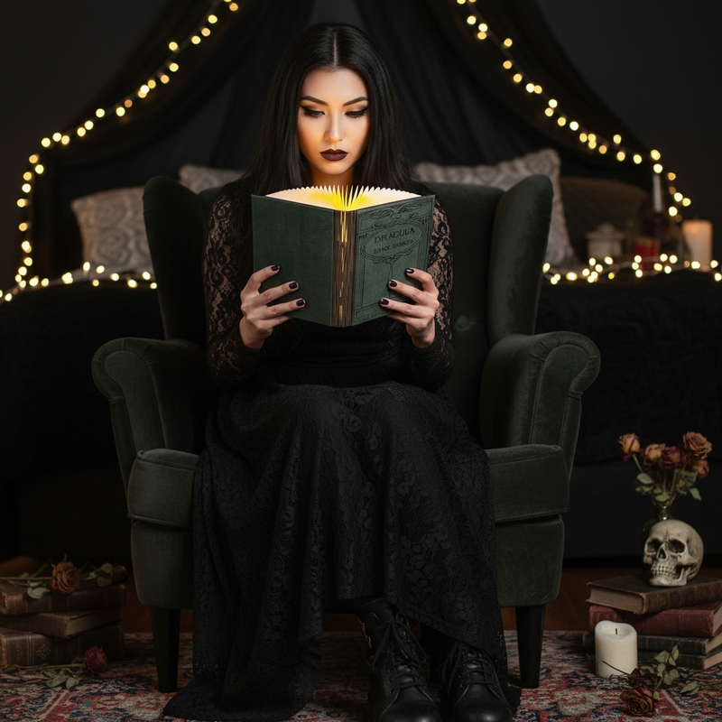 Book Look Wireless Reading Light  - Bram Stokers Dracula