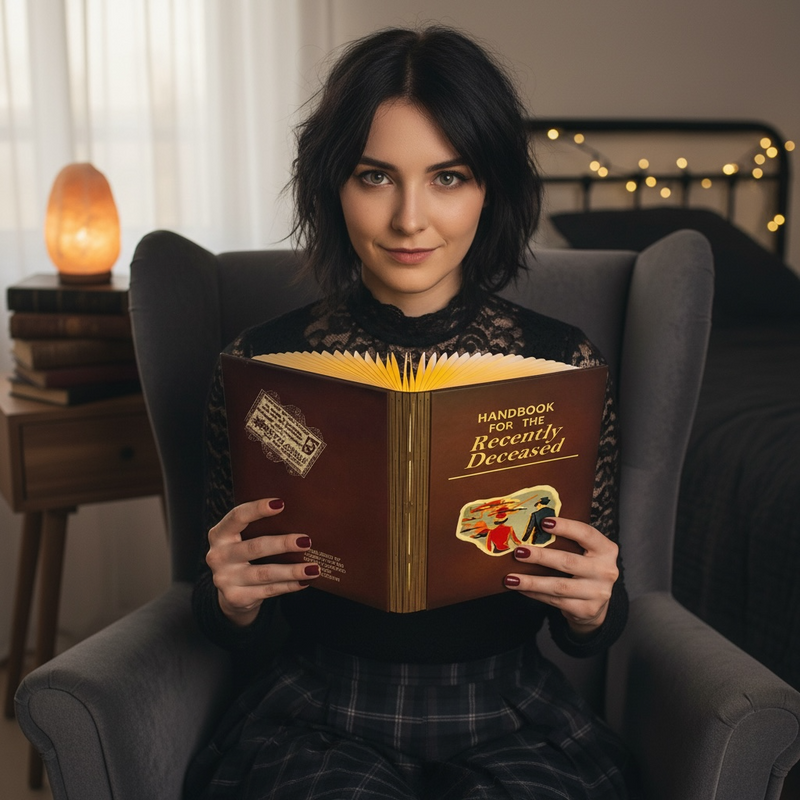 Book Look Wireless Reading Light  - Handbook of the Recently Deceased