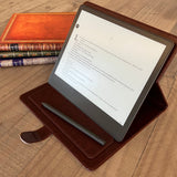 Green Floral My Book - Luxury Faux Leather Case - Kindle Scribe