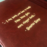 Book of Spells <br> Personalised Refillable <br> Vegan Leather Notebook