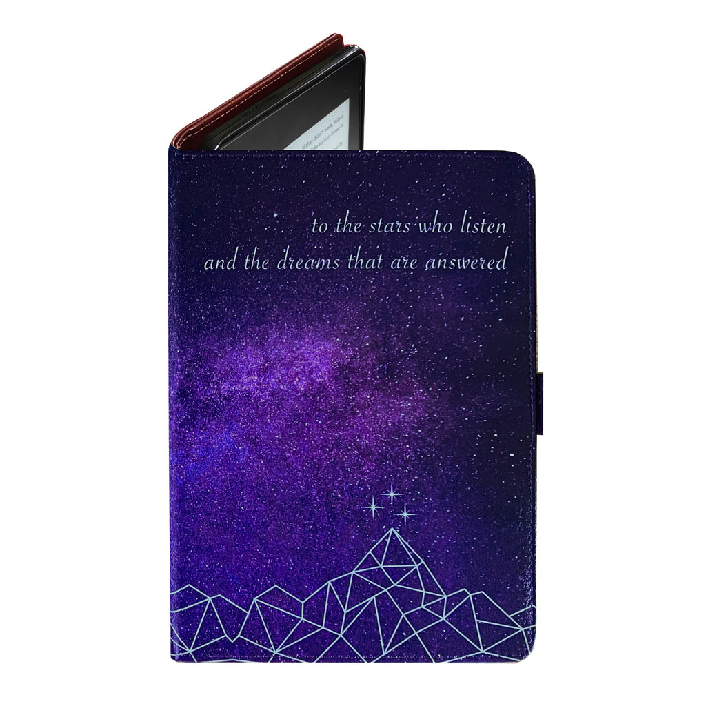 Stars Who Listen - Luxury Faux Leather Case -  Universal Tablet Case (7-8 Inch Screen)