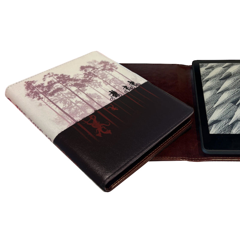 Stranger Things Themed Universal Kindle, eReader & Tablet Case (Cream Black)