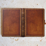 Tan Brown - Luxury Faux Leather Reusable Lined Notebook