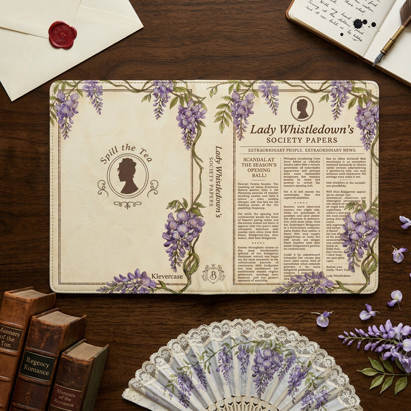 Whistledown Society Bridgerton Themed Universal Case for Kindle, Paperwhite, Colorsoft, Oasis, Scribe, Kobo Clara, Libra and Most eReaders (Copy)