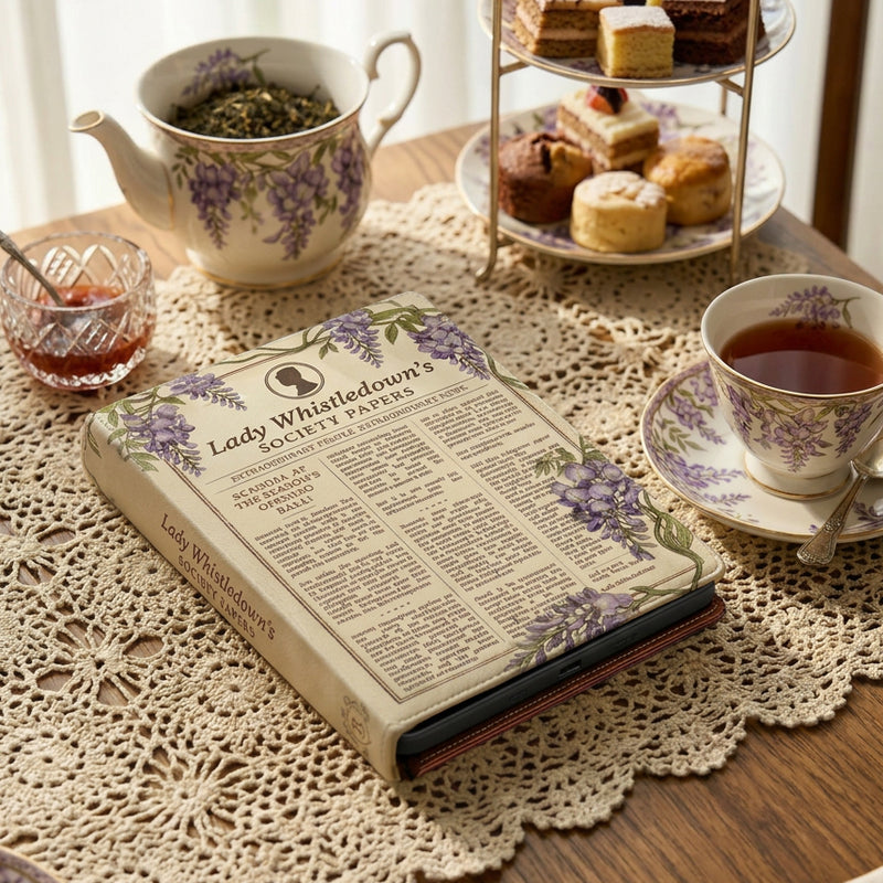 Whistledown Society Bridgerton Themed Universal Case for Kindle, Paperwhite, Colorsoft, Oasis, Scribe, Kobo Clara, Libra and Most eReaders (Copy)