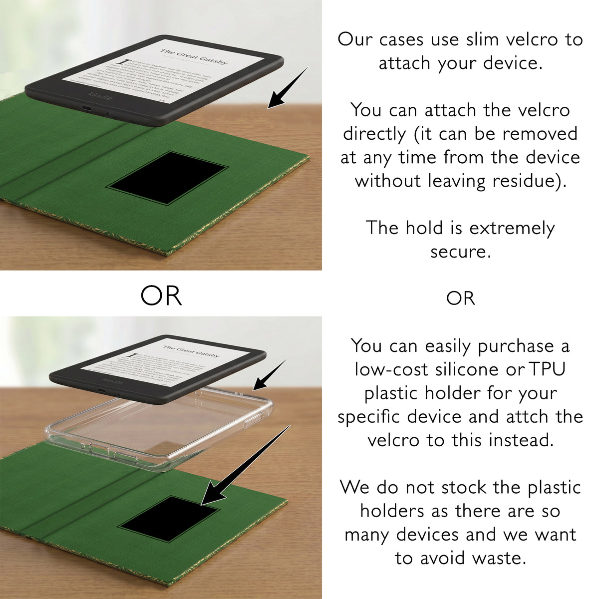 Ornate Green Hardback <br> Kindle and eReader Case
