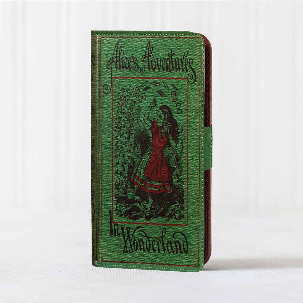 Faux Leather iPhone Case - Alice in Wonderland