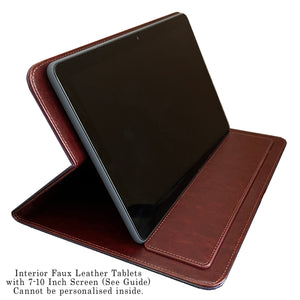 Personalised Faux Leather Case - Universal 9-10 inch Tablet Case