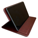 Ornate Olive Green - Luxury Faux Leather Case -  Universal Tablet Case (10 Inch Screen)